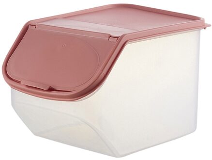 Keuken Voedsel Graan Rijst Container Mooie Keuken Rijst Fruit Opbergdoos Vat Graan Grote Capaciteit Graan Draagbare Container #30 roze S