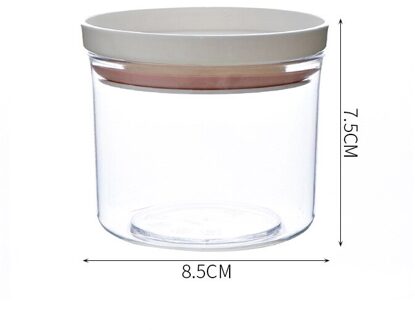 Keuken Voedsel Opslagtank Plastic Transparant Bus Multigrain Container Koelkast Vers Houden Doos Verzegelde Blikken Met Deksels roze 250ML