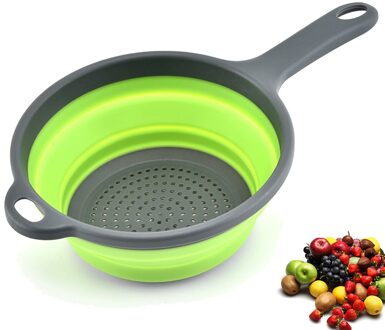 Keuken Voedsel Theepot Vouwen Waterfilter Mand Voor Plaatsen En Aftappen Pasta Groente Fruit Eten Opvouwbare Vergiet
