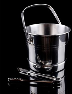 Keuken Wijn Gereedschap Draagbare Bar Koeler Party Club Ijsemmer Met Tang Container Vaatje Rvs Deksel