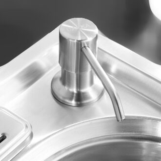 Keuken Zeepdispenser Kranen Vloeibare Douchegel Fles Badkamer Hand Wassen Rvs Pompen Huishoudelijke Gadget