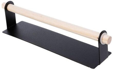 Keuken Zelfklevende Roll Papier Houder Badkamer Wc Handdoek Opbergrek Tissue Hanger Rack Voor Badkamer Home Decor 26*6cm zwart