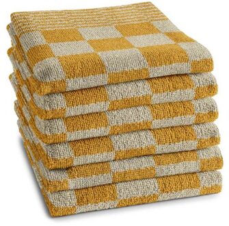 keukendoek Barbeque - 50x55cm - Geel - 6 stuks
