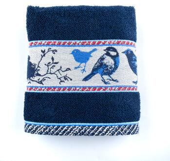 Keukendoek Birds Donkerblauw - 53×60 cm