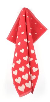 Keukendoek Hearts Rood - 53×60 cm