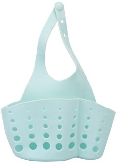 Keukengerei Gadgets Draagbare Mand Thuis Opknoping Afvoer Mand Zak Bad Opslag Gereedschap Sink Houder Keuken Accessoires #25 blauw