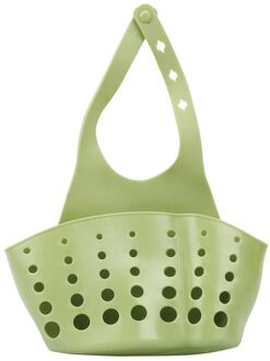 Keukengerei Gadgets Draagbare Mand Thuis Opknoping Afvoer Mand Zak Bad Opslag Gereedschap Sink Houder Keuken Accessoires #25 groen