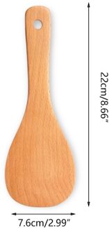 Keukengerei Houten Kookgerei Set Natuurlijke Houten Lepel Spatel Rijst Soep Duurzaam Naadloze Non-Stick Kookgerei 5