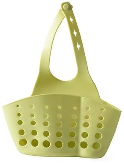 Keukengerei Sink Dubbele Afvoer Tas Opbergrek Spons Zwembad Opslag Opknoping Mand Afvoer Rack groen