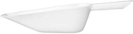 Keukenhulp voedsel doseer schep - kunststof - 1400 ml - 40 x 15 cm - opstaande rand