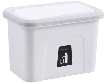 Keukenkast Deur Opknoping Afvalemmer Vuilnisbak Wandmontage Vouwen Vuilnisbak Auto Badkamer Wc Afval Opslag Bin Met deksel L j t-5 wit 5L