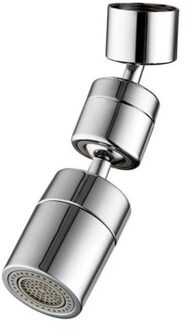 Keukenkraan 1080 ° Kraan Extenders Grote-Hoek Roterende Beluchter Dual-Stroom Modus Draagbare Water Outlet Keukenkraan producten 22 inner draad