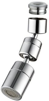 Keukenkraan 1080 ° Kraan Extenders Grote-Hoek Roterende Beluchter Dual-Stroom Modus Draagbare Water Outlet Keukenkraan producten 24 outer draad