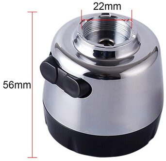 Keukenkraan Beluchter 360 ° Draaibare Gebogen Water Saving Tap Beluchter Diffuser Kraan Nozzle Filter Douchekop Tap Connector 5.6x2.2cm