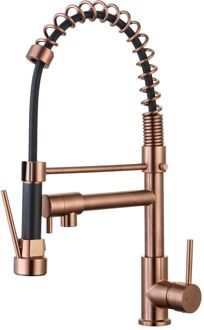 Keukenkraan Big Pro Met Uittrekbare Handdouche Koper