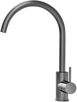 Keukenmengkraan Hotbath Cobber 1-hendel 36 cm Draaibare Uitloop Verouderd IJzer