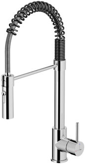 Keukenmengkraan Hotbath Fellow 49 cm Flexibele Uitloop Chroom