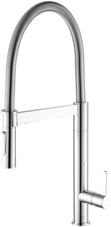 Keukenmengkraan Volturno Met Uittrekbare Handdouche Chroom