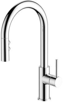 Keukenmengkraan Yamuna Met Handdouche Chroom