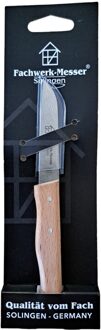 Keukenmes | 17,5 cm |Houten Handvat | Recht | RVS - DIG524