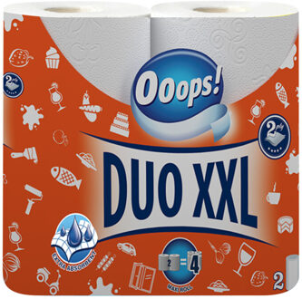 Keukenrol XXL 2-laags pak a 2 rol wit