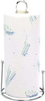 Keukenrolhouder - metaal - 12 x 32 cm - papierrol houder