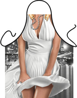 Keukenschort filmster Marilyn Monbroe - fun cadaeau met foto print - Dames - Moederdag Multi