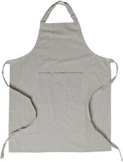Keukenschort gestreept - groen/wit - 65x85 cm