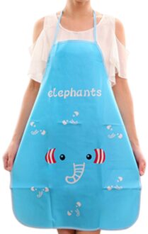 Keukenschort Keuken Vrouwen Waterdichte Cartoon Keuken Koken Gereedschap Set Bib Schort Mouwloze Doek Schort NO2