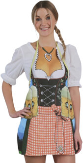 Keukenschort Oktoberfest Heidi - voor dames - verkleedkleding