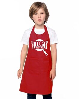 Keukenschort Top kokkie rood jongens en meisjes - Feestschorten