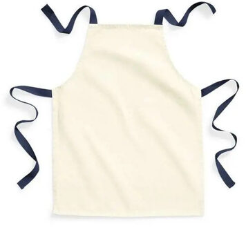 Keukenschort voor kinderen - creme wit - kliederschort - kinderschort - fairtrade katoen Blauw