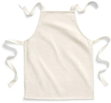 Keukenschort voor kinderen - creme wit - kliederschort - kinderschort - fairtrade katoen