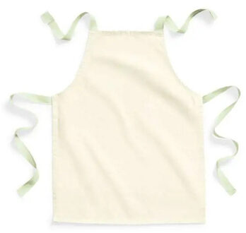 Keukenschort voor kinderen - creme wit - kliederschort - kinderschort - fairtrade katoen