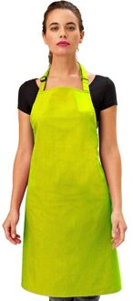 Keukenschort voor volwassenen - lime groen - Barbecueschort