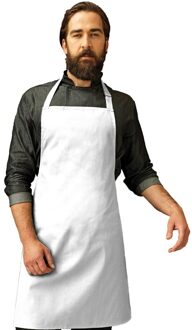 Keukenschort voor volwassenen - wit - Barbecueschort