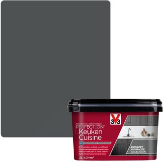Keukenverf Renovatie Perfection Antraciet Zijdeglans 2l
