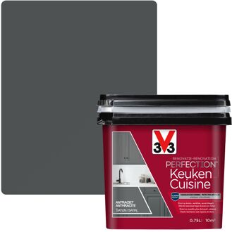 Keukenverf Renovatie Perfection Antraciet Zijdeglans 750ml