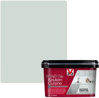 Keukenverf Renovatie Perfection Zacht Grijs Zijdeglans 2l