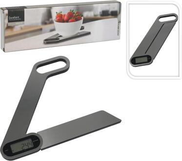 Keukenweegschaal uitvouwbaar grijs