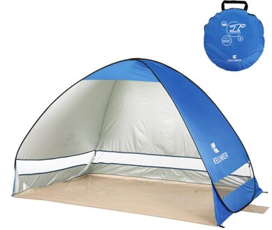 Keumer Automatische Pop-Up Strand Tenten Outdoor Camping Reizen Tent Waterdicht Anti Uv Zon Onderdak Cabana Tent Voor Vissen wandelen Donker Kaki