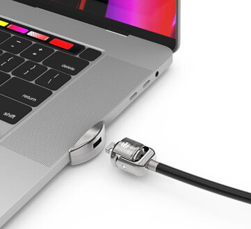 Key Lock Slot Ledge MacBook Pro 16" Zilver (Silver)