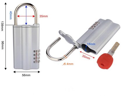 Key Safe Organizer Box Met Code Combinatie Lock Beveiliging Secret Stash 4-Digitale Veiligheid Locker Kluizen Voor Thuis kast