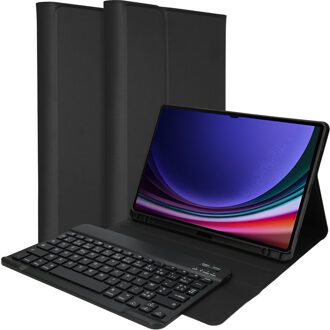 Keyboard Bookcase voor Samsung Galaxy Tab S9 11.0 inch Tablethoesje Zwart