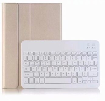 Keyboard Case Voor Huawei Mediapad T5 10 10.1 Inch AGS2-W09 AGS2-L09 AGS2-L03 Slanke Draadloze Bluetooth Keyboard Leather Cases Cove goud