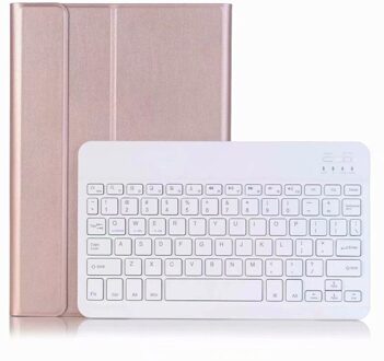 Keyboard Case Voor Huawei Mediapad T5 10 10.1 Inch AGS2-W09 AGS2-L09 AGS2-L03 Slanke Draadloze Bluetooth Keyboard Leather Cases Cove roos goud