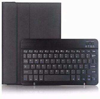 Keyboard Case Voor Huawei Mediapad T5 10 10.1 Inch AGS2-W09 AGS2-L09 AGS2-L03 Slanke Draadloze Bluetooth Keyboard Leather Cases Cove zwart