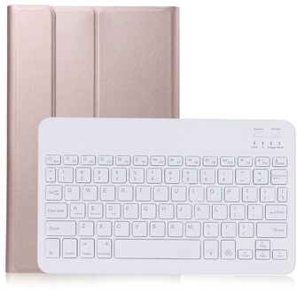 Keyboard Case Voor Samsung Galaxy Tab Een 8.0 Case Cover Voor SM-T290/T295 Wireless Verwisselbare Bluetooth Toetsenbord Tablet funda roos goud