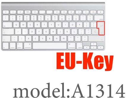 Keyboard Cover Voor Apple Imac Draadloze Bluetooth Magic Keyboard Case Siliconen Clear Eu Ons Film A1314A1644 A1843 A1243 Protector EU-Key A1314