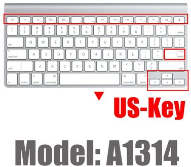 Keyboard Cover Voor Apple Imac Draadloze Bluetooth Magic Keyboard Case Siliconen Clear Eu Ons Film A1314A1644 A1843 A1243 Protector US-Key A1314